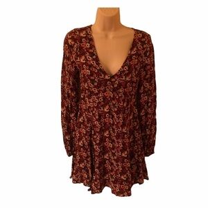 Hollister flowered print lined dress, S